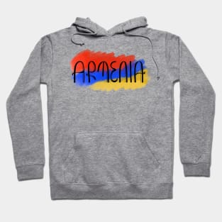 Armenia letter flag design Hoodie